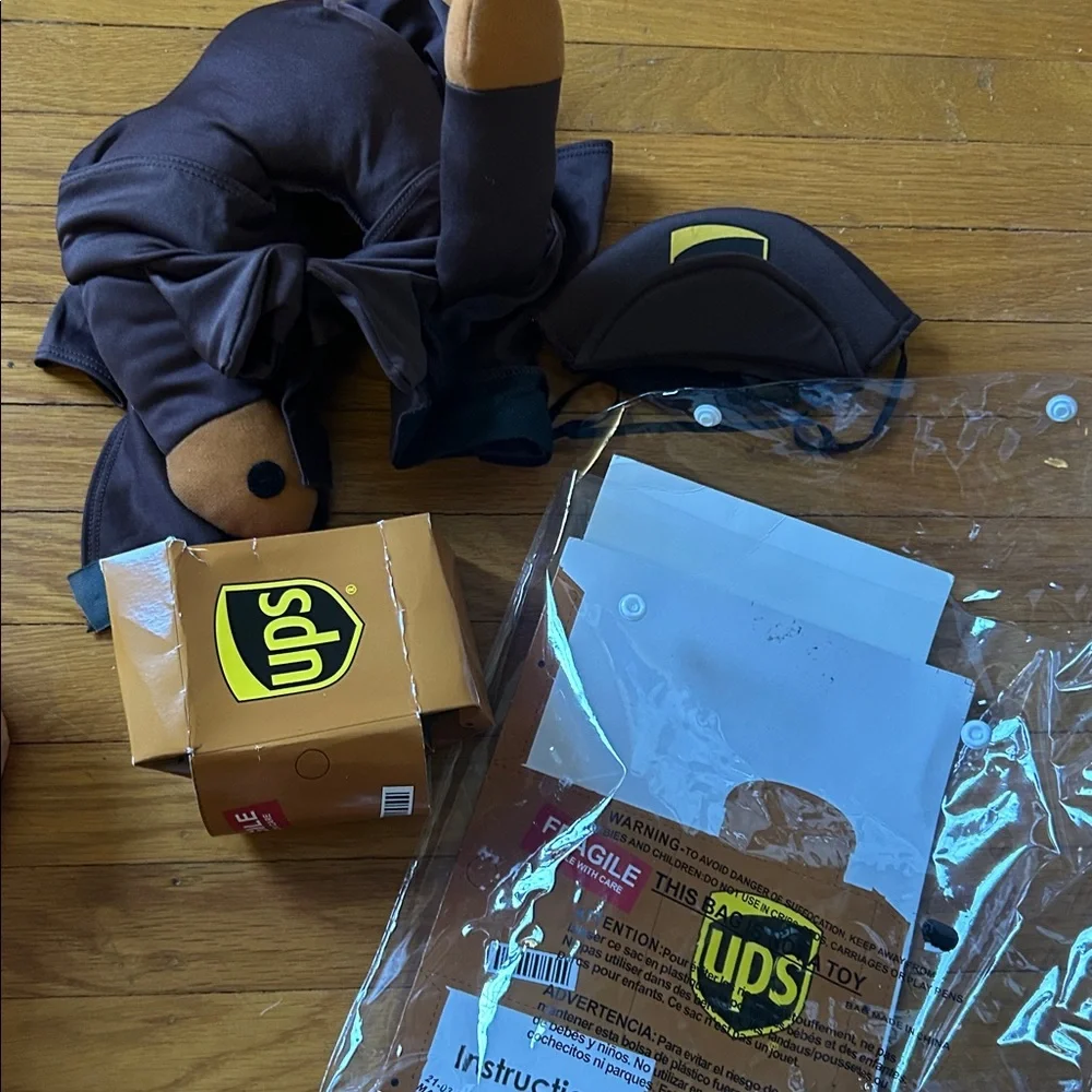 Funny UPS Dog Costume | UPS Pal Courier Outfit Size medium